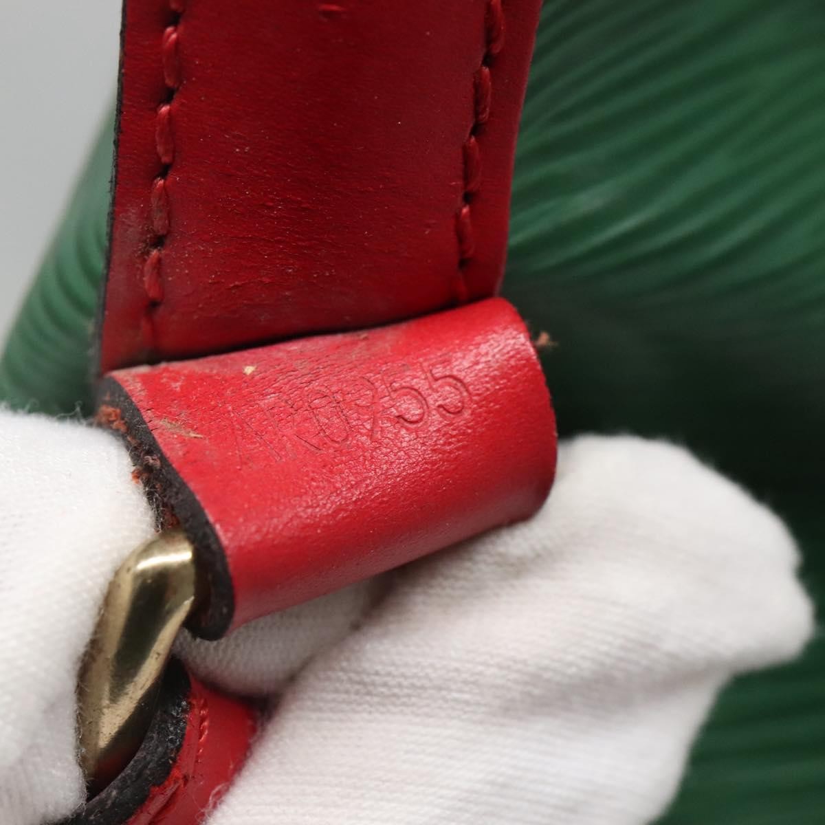 Louis Vuitton Bicolor Petit Noe Handbag Epi Leather, GREEN, EPI_LEATHER, Handbag