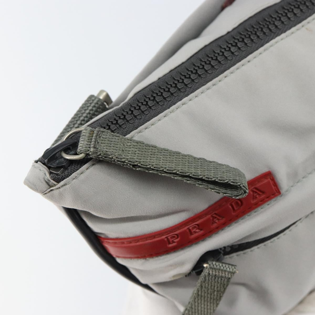 Prada Vintage Sport Shoulder bag Nylon, GRAY, NYLON, Shoulder bag