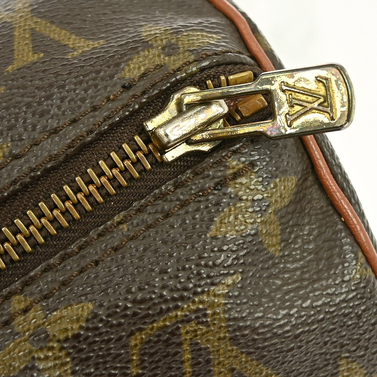 Louis Vuitton Papillon Handbag Monogram Canvas, Brown, Canvas, Handbag