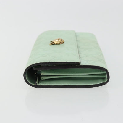 Gucci Guccissima Wallet Motif GG, Green, Leather, Wallet