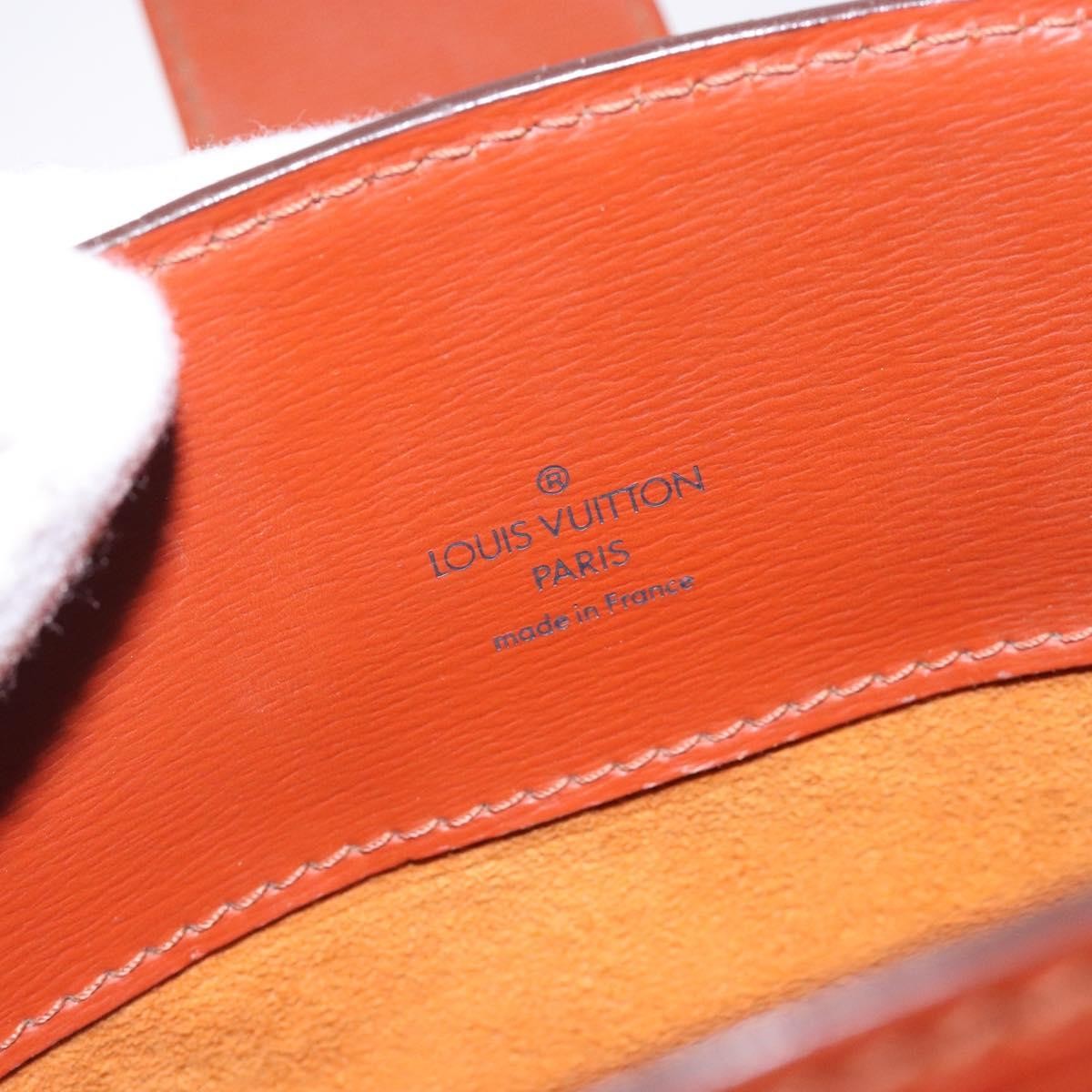 Louis Vuitton Cluny Shoulder Bag Epi Leather, BROWN, LEATHER, Shoulder bag