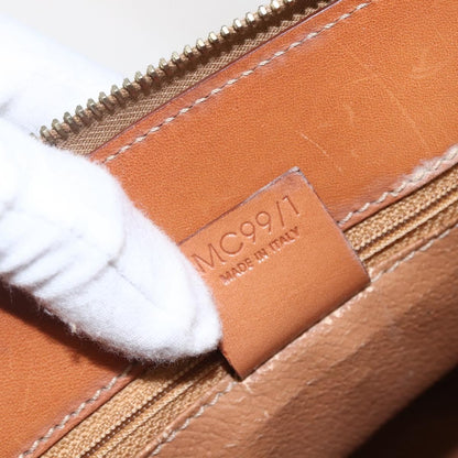 Celine Vintage Macadam Handbag Canvas and Leather, BROWN, CANVAS, Handbag