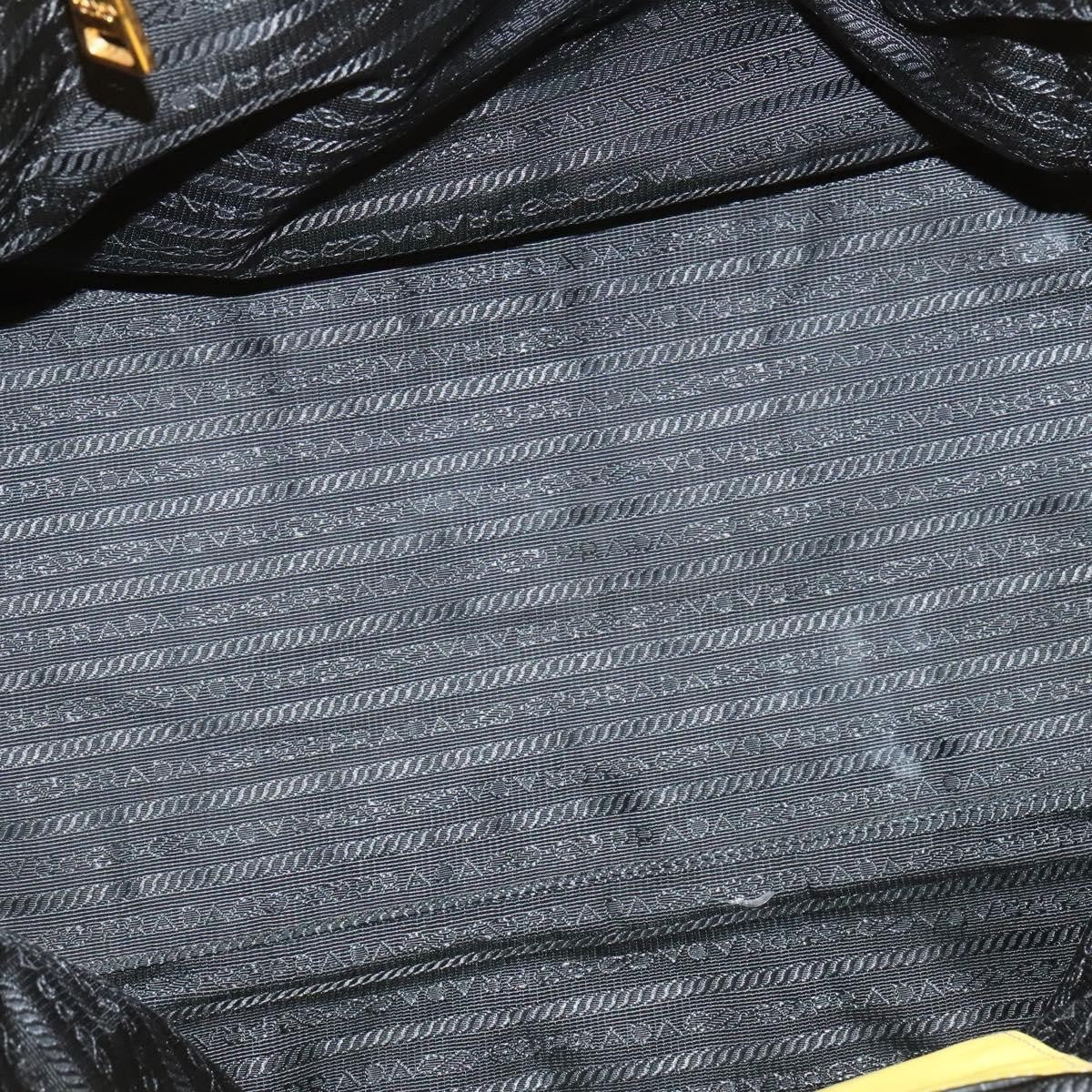 Prada Concept Double Zip Tote Calfskin, YELLOW, LEATHER, Tote bag