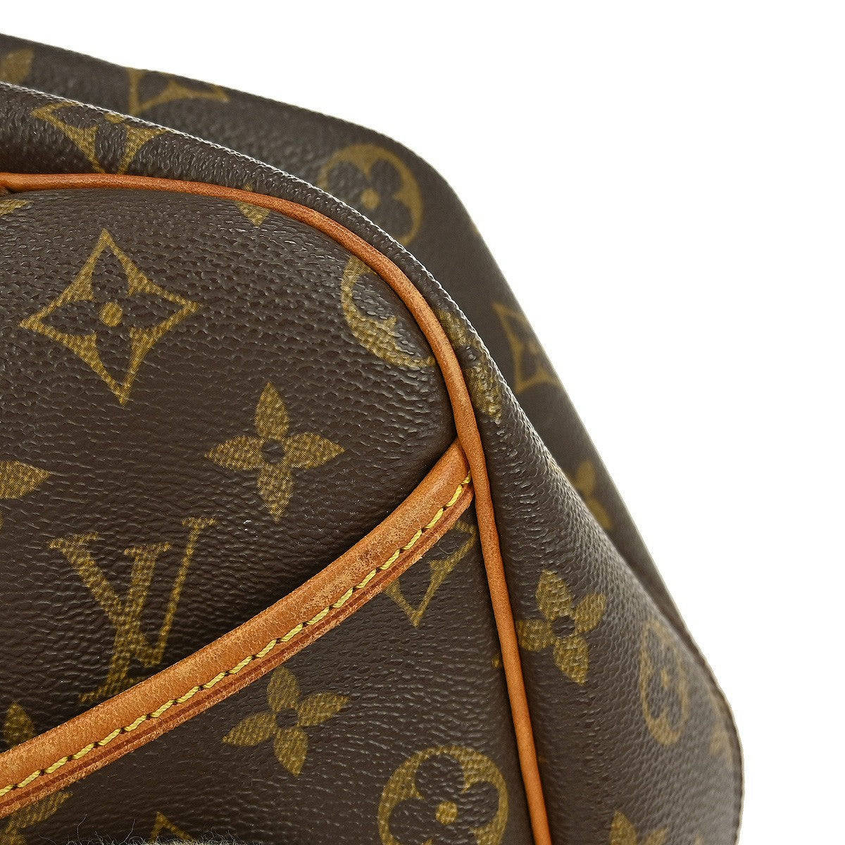 Louis Vuitton Deauville Handbag Monogram Canvas, BROWN, CANVAS, Handbag