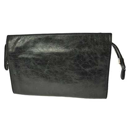 Balenciaga Giant Studs Envelope Clutch Leather, BLACK, LEATHER, Clutche & pouche
