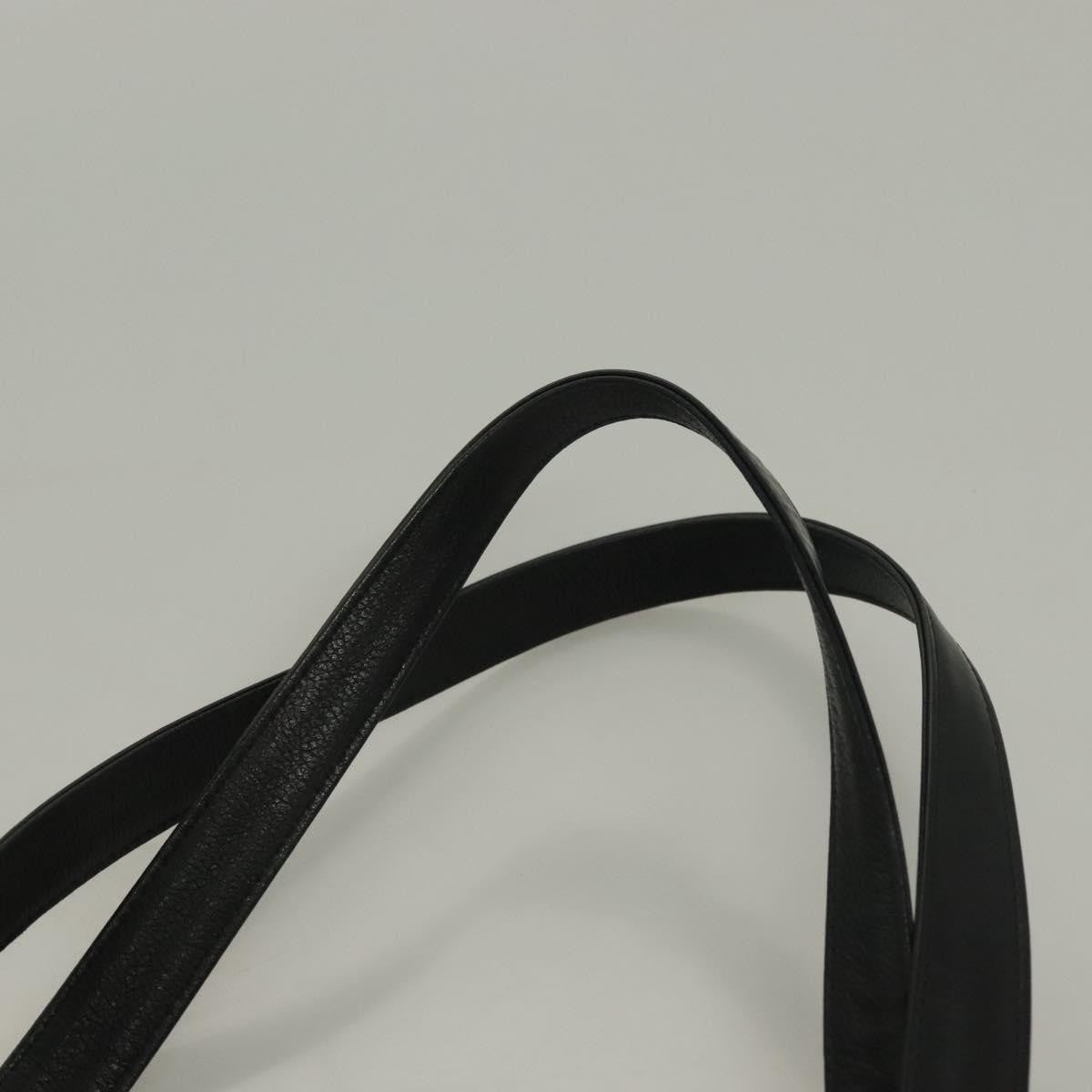 Burberry Tote Leather, BLACK, LEATHER, Tote bag