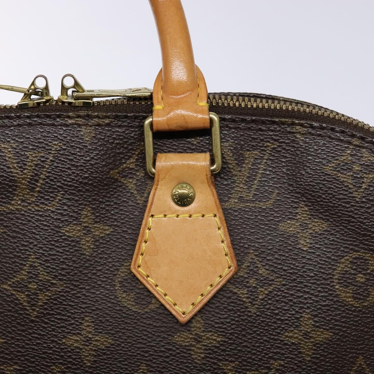 Louis Vuitton Alma Handbag Monogram Canvas, BROWN, CANVAS, Handbag