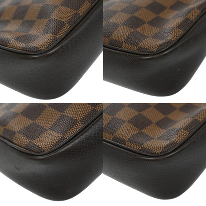 Louis Vuitton Trousse Make Up Bag Damier, BROWN, CANVAS, Toiletry Case