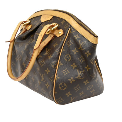 Louis Vuitton Tivoli Handbag Monogram Canvas, BROWN, CANVAS, Handbag