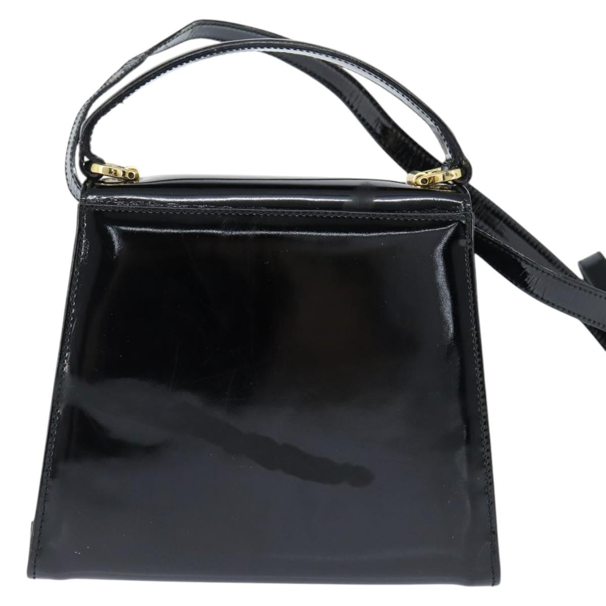 Salvatore Ferragamo Vala Handbag Patent leather, BLACK, PATENT_LEATHER, Handbag