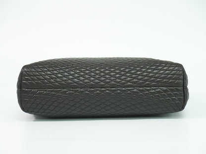 Bally Vintage Handbag Leather, BLACK, LEATHER, Handbag