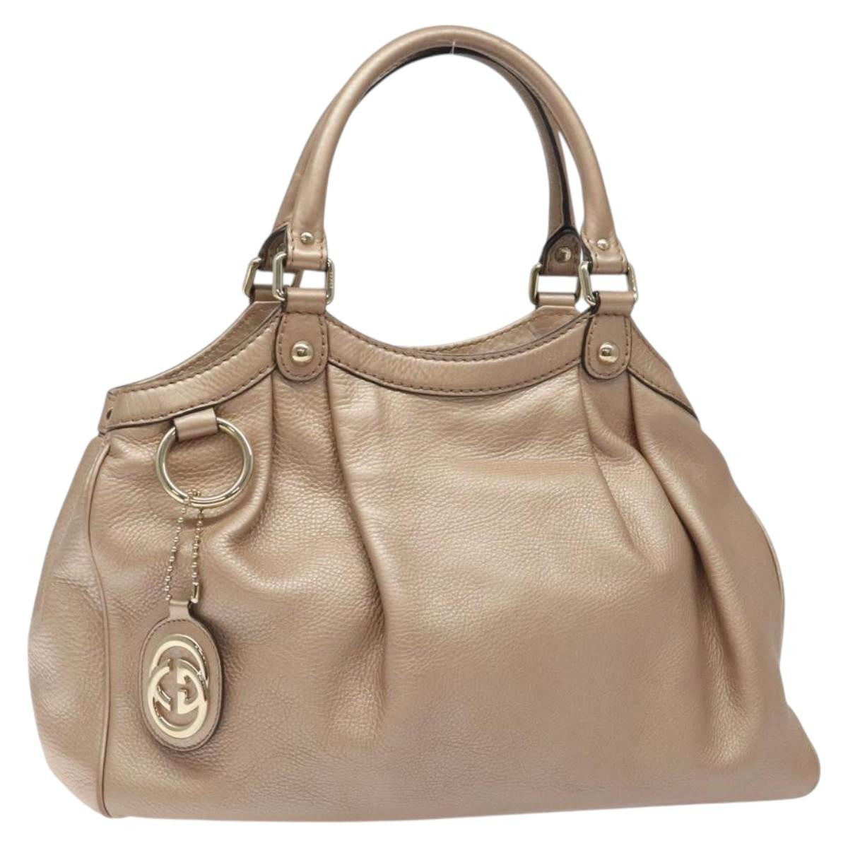 Gucci Sukey Tote Leather, PINK, LEATHER, Tote bag