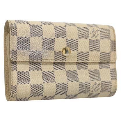Louis Vuitton Alexandra Wallet Damier, WHITE, CANVAS, Wallets