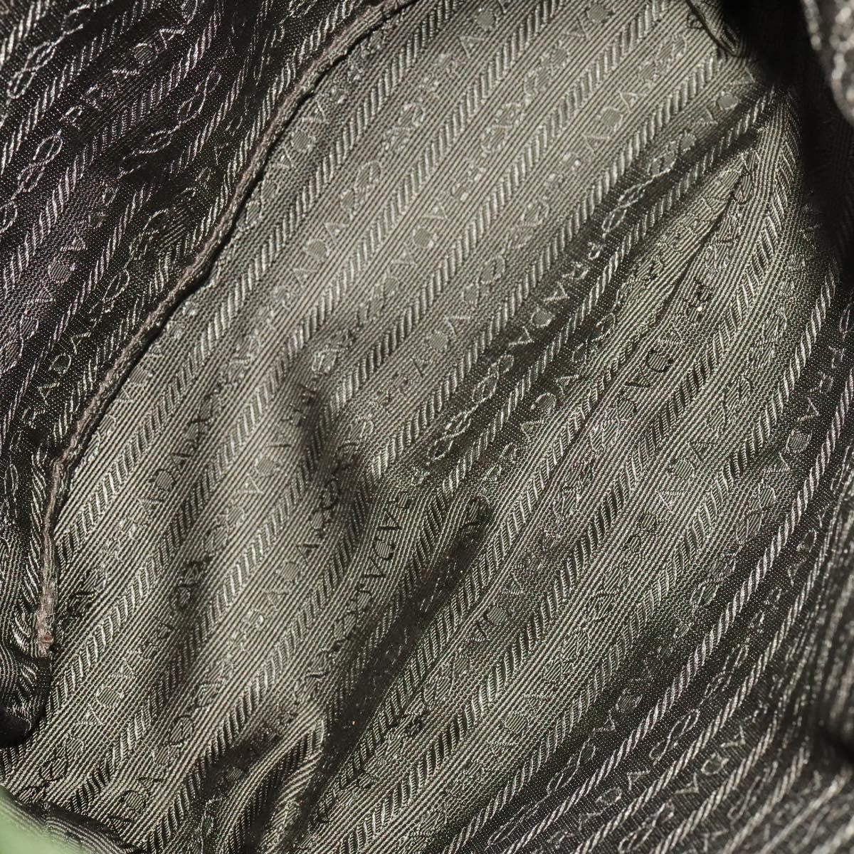 Prada Vela Double Front Pocket Backpack Tessuto with Saffiano Leather, KHAKI, NYLON, Backpack