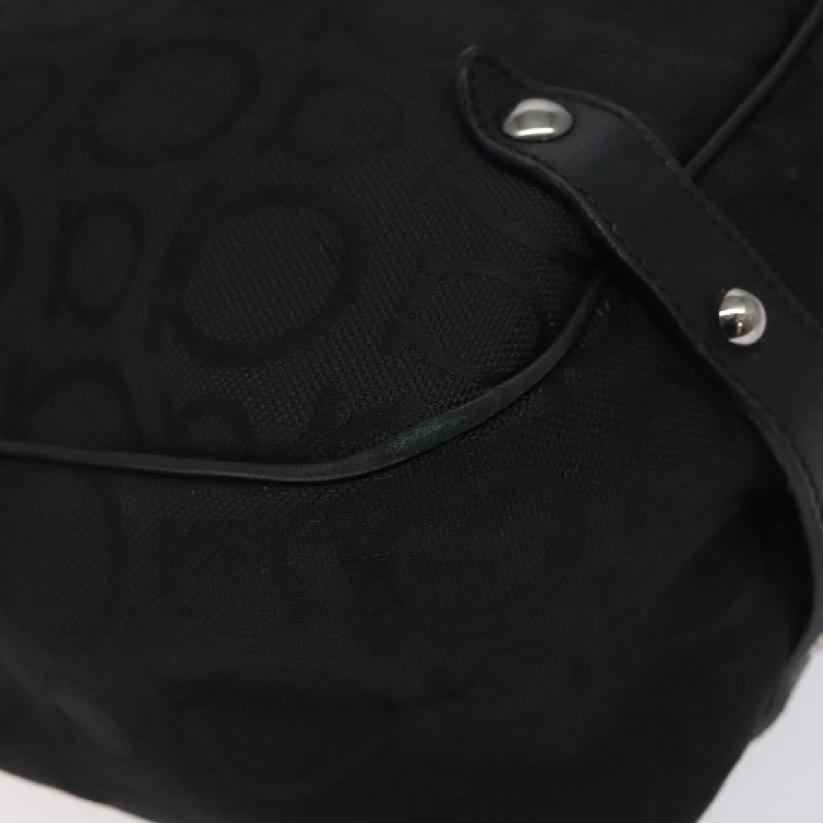 Salvatore Ferragamo Gancini Tote Gancini Canvas, BLACK, CANVAS, Tote bag