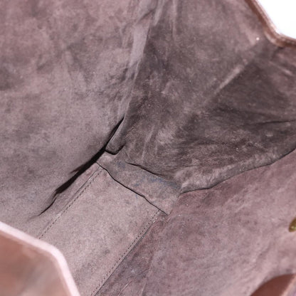 Gucci Vintage Handbag Leather, BROWN, LEATHER, Handbag