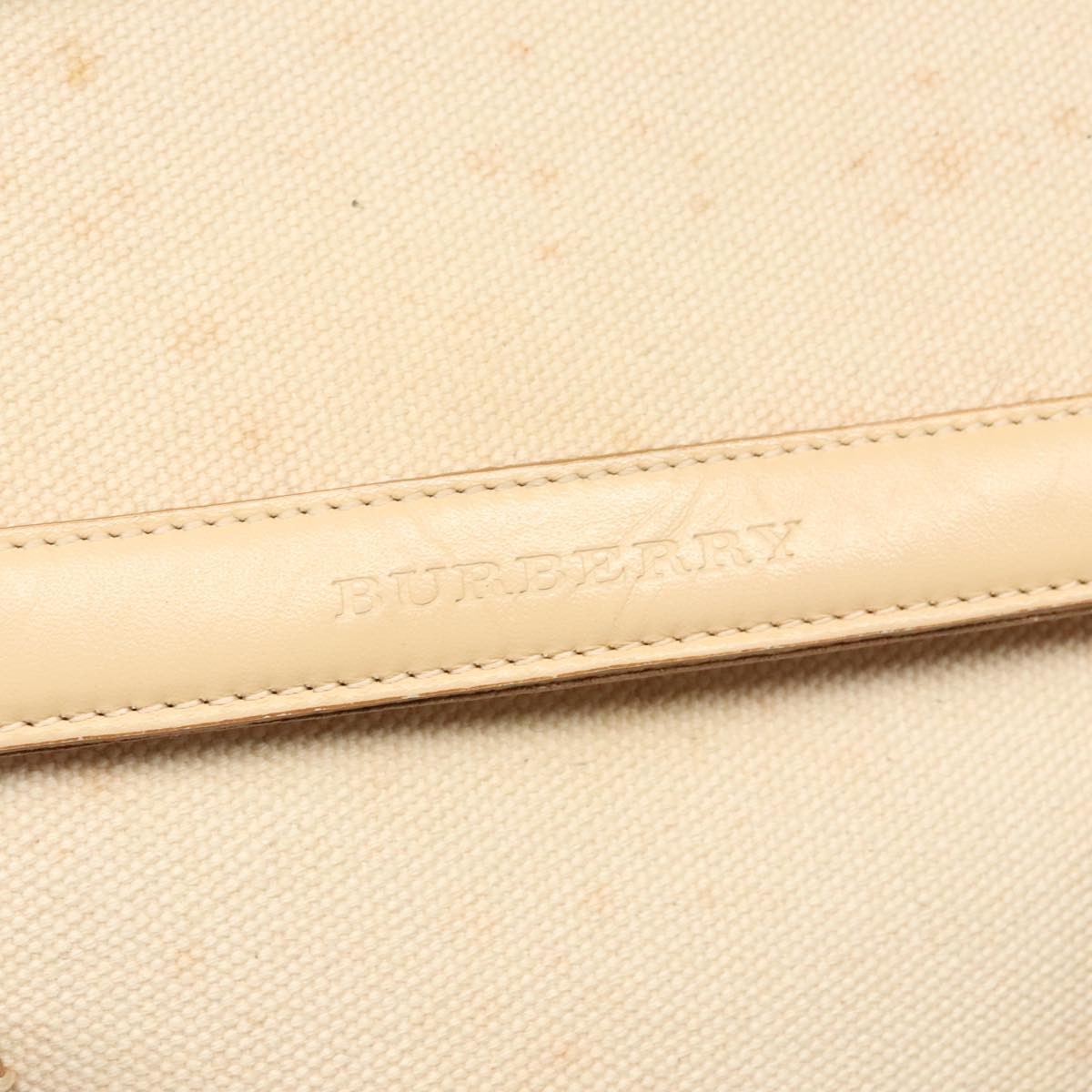 Burberry Vintage Handbag Canvas, BEIGE, CANVAS, Handbag
