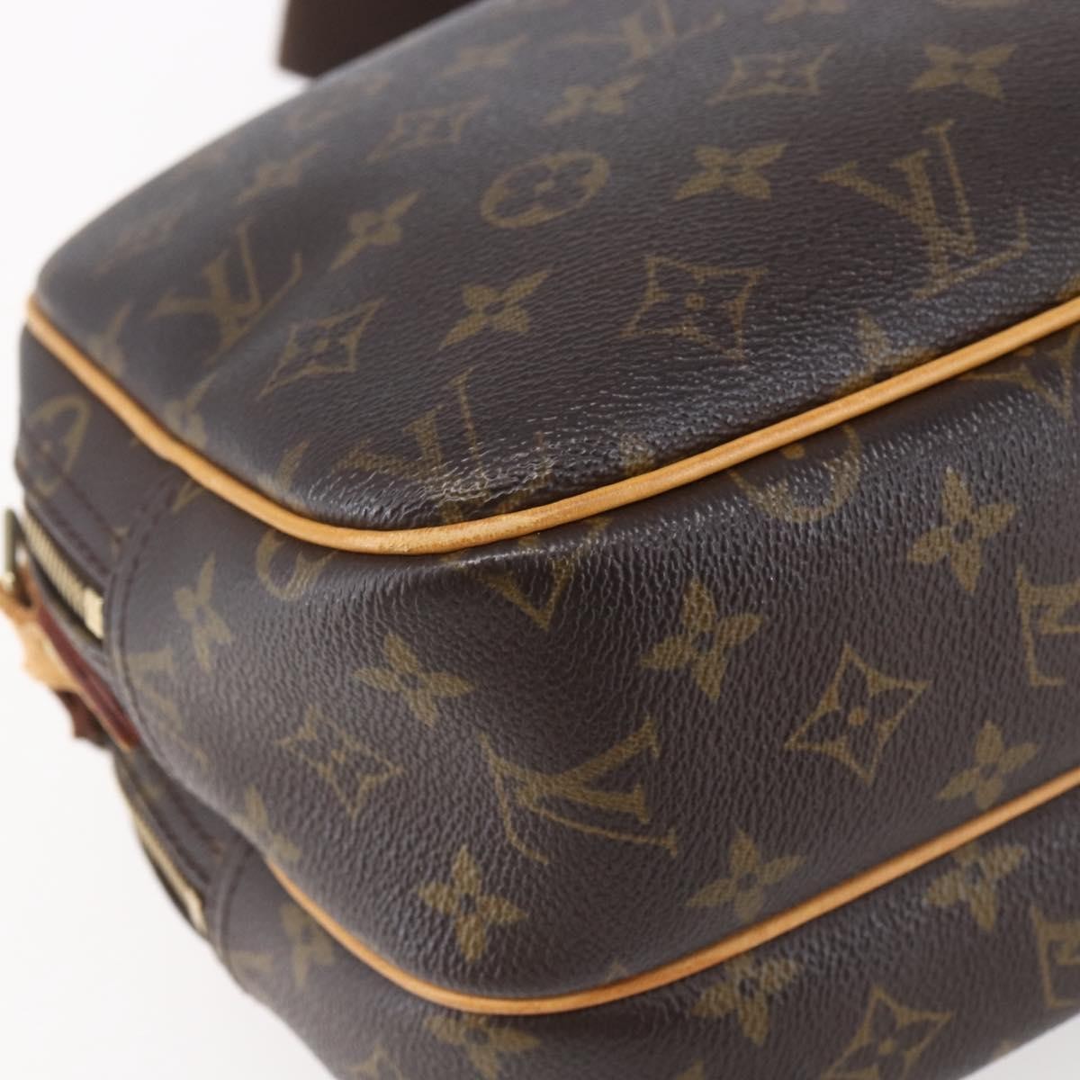 Louis Vuitton Reporter Bag Monogram Canvas, BROWN, CANVAS, Shoulder bag