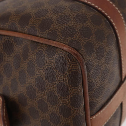 Celine Vintage Macadam Boston bag Canvas, BROWN, CANVAS, Travel bag