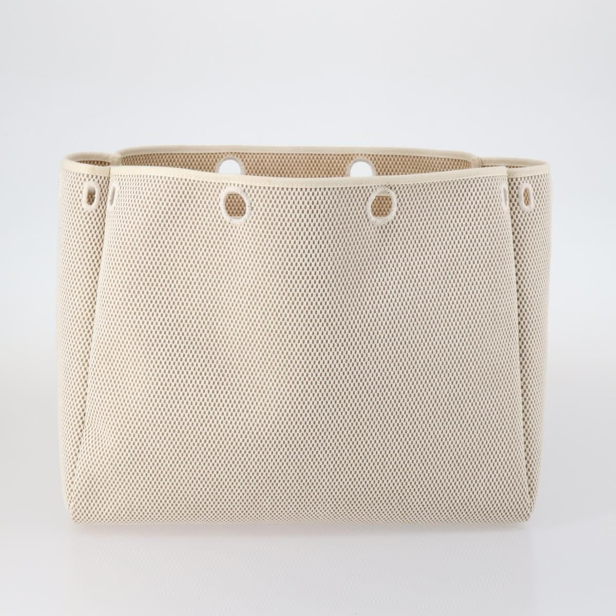 Hermes Herbag Cabas Toile and Leather, BEIGE, CANVAS, Tote bag