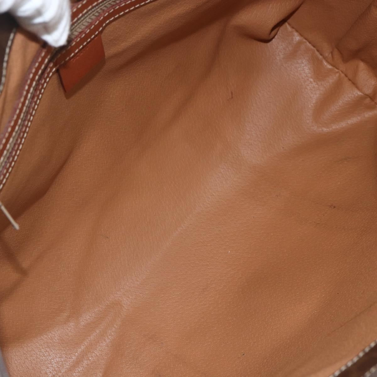 Celine Vintage Macadam Tote bag Canvas and Leather, BROWN, CANVAS, Tote bag