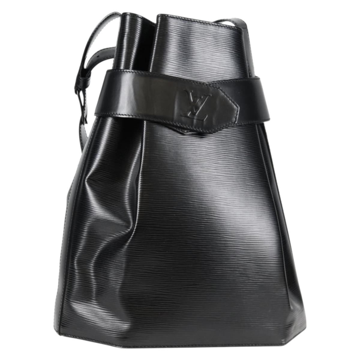 Louis Vuitton Vintage Sac d'Epaule Handbag Epi Leather, BLACK, LEATHER, Shoulder bag