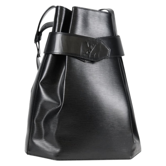 Louis Vuitton Vintage Sac d'Epaule Handbag Epi Leather, BLACK, LEATHER, Shoulder bag