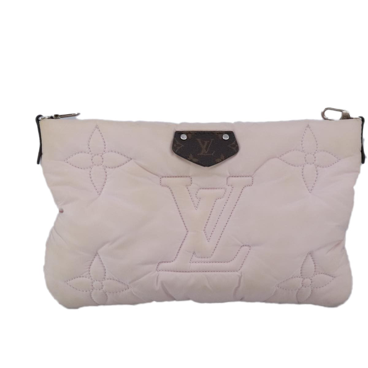 Louis Vuitton Maxi Multi Pochette Accessoires Monogram Quilted Econyl Nylon, PINK, NYLON, Clutche & pouche