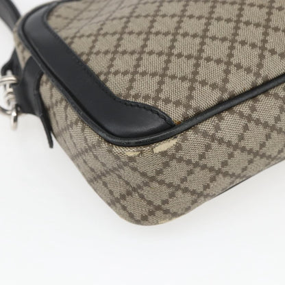 Gucci Wristlet Clutch Diamante Canvas, BEIGE, PVC, Clutche & pouche