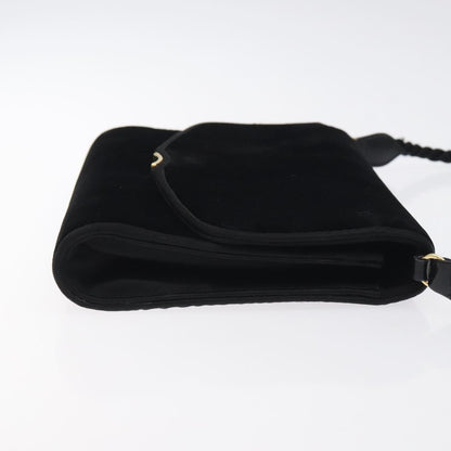 Gucci Vintage Shoulder Bag Velvet, BLACK, VELVET, Shoulder bag