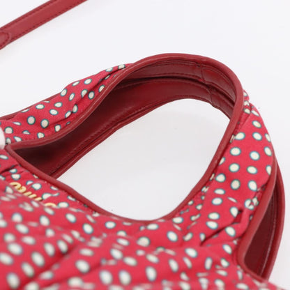 Miu Miu Shopper Tote Matelasse canvas, RED, CANVAS, Tote bag