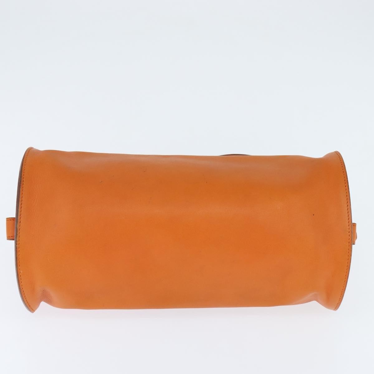 Hermes Sac Doremi Bag Leather, ORANGE, LEATHER, Shoulder bag
