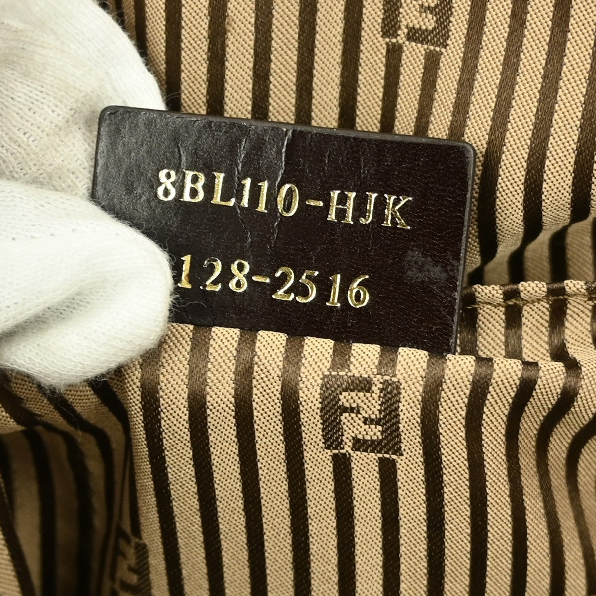 Fendi Chameleon Satchel Leather, BROWN, LEATHER, Handbag