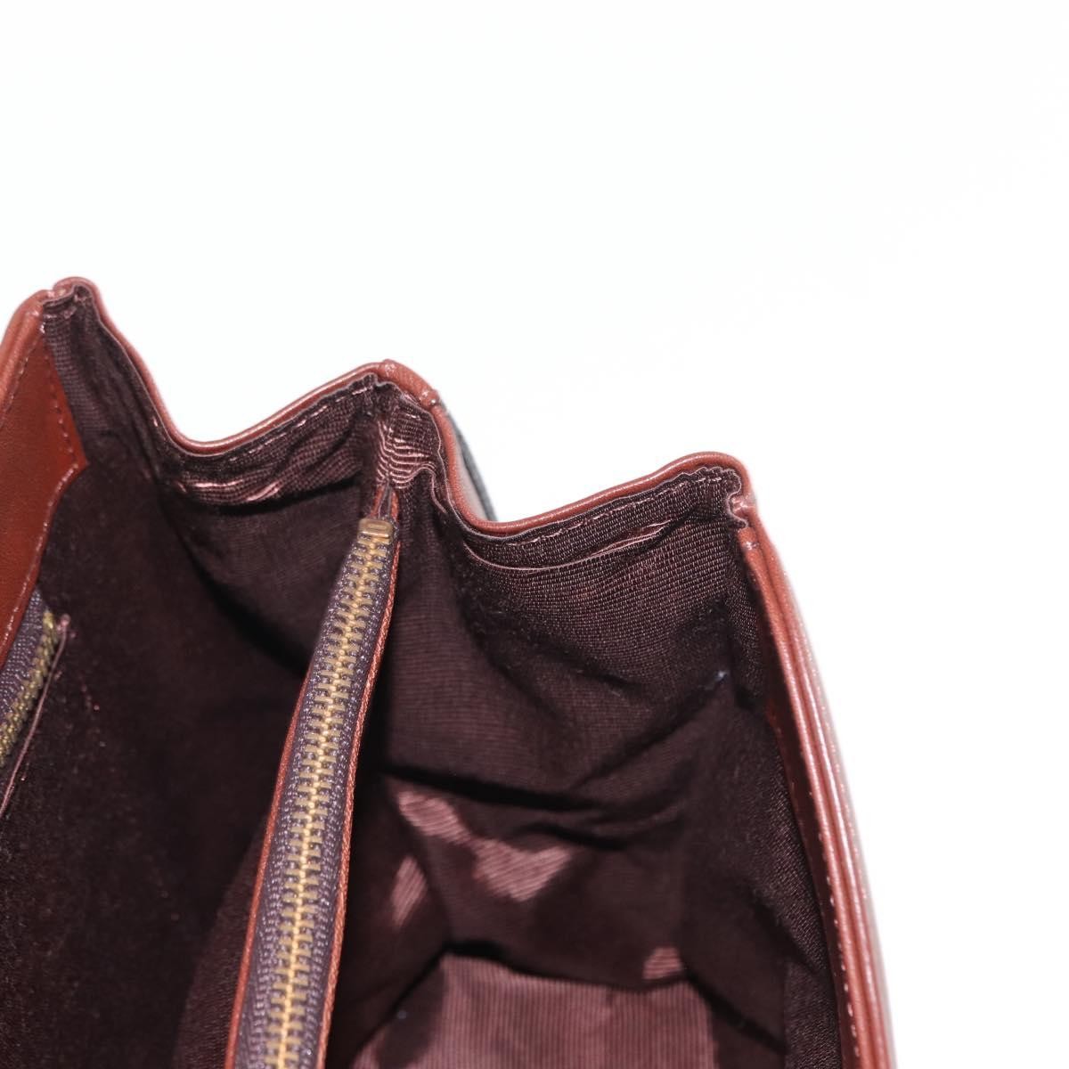 Valentino Garavani Vintage Handbag Leather, BURGUNDY, LEATHER, Handbag