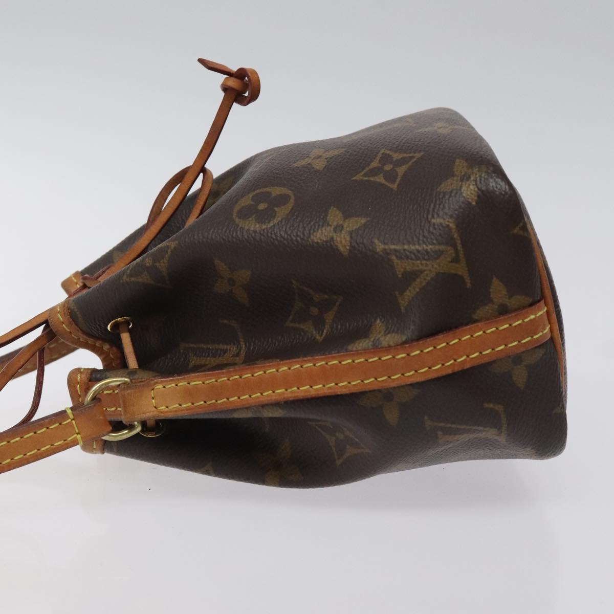 Louis Vuitton Nano Noe Shoulder Bag Monogram Canvas, BROWN, CANVAS, Shoulder bag