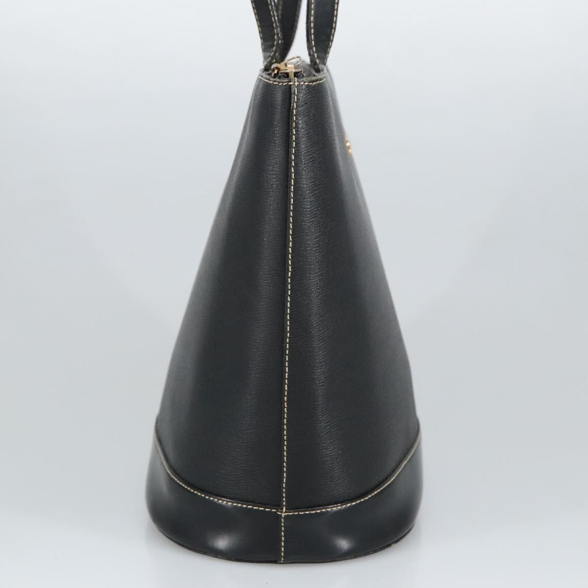 Burberry Handle Tote Leather, BLACK, LEATHER, Tote bag