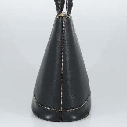 Burberry Handle Tote Leather, BLACK, LEATHER, Tote bag