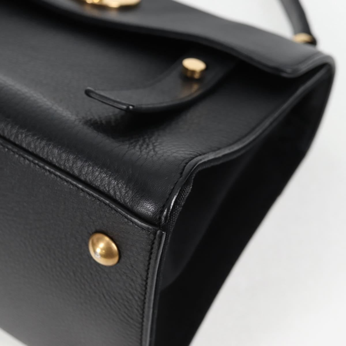 Saint Laurent Muse Two Bag Leather, BLACK, LEATHER, Handbag