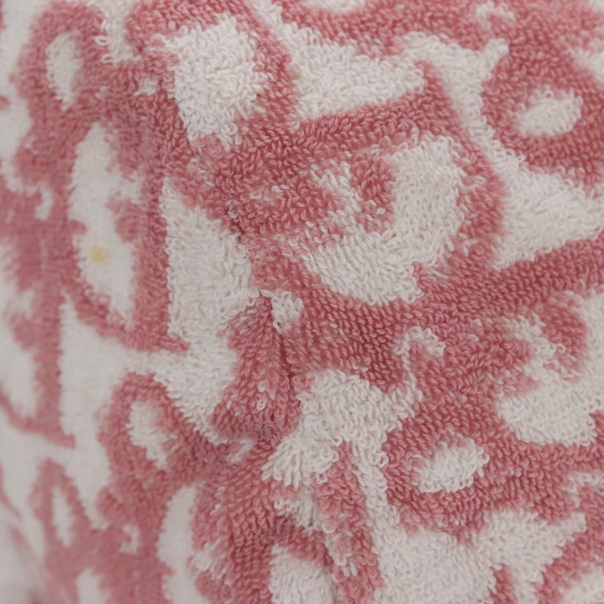 Christian Dior Vintage Trotter Pouch Pile, PINK, COTTON, Clutche & pouche