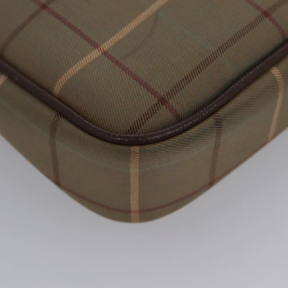 Burberry Nova check Pochette Canvas, BROWN, CANVAS, Clutche & pouche