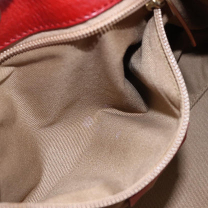 Salvatore Ferragamo Gancini Shoulder Bag Leather, RED, LEATHER, Shoulder bag