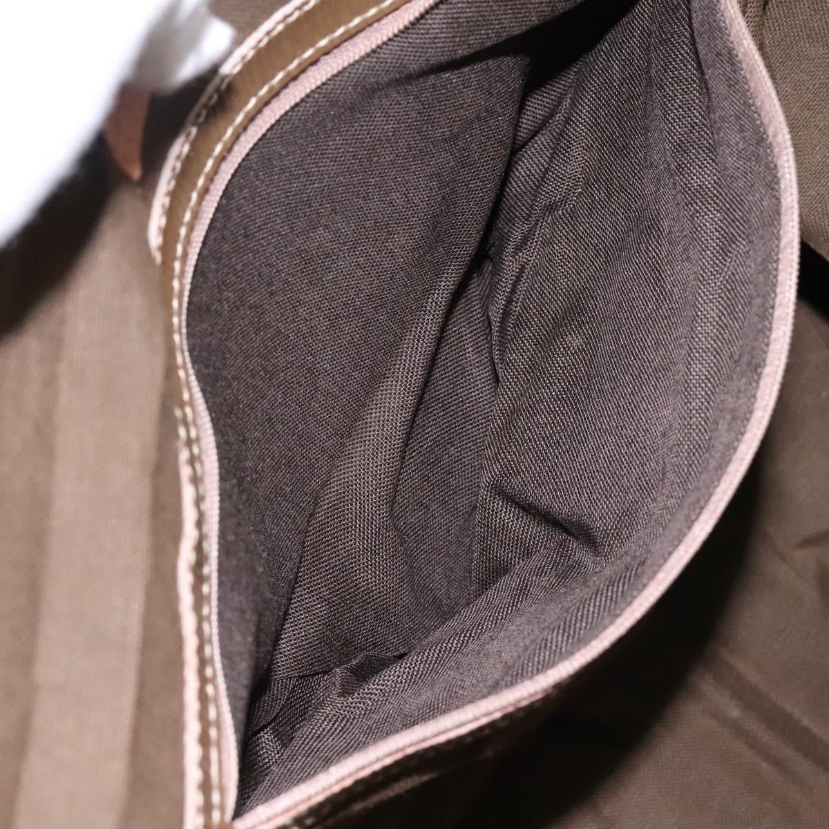 Fendi Boston Zucchino Coated Canvas, BEIGE, CANVAS, Travel bag