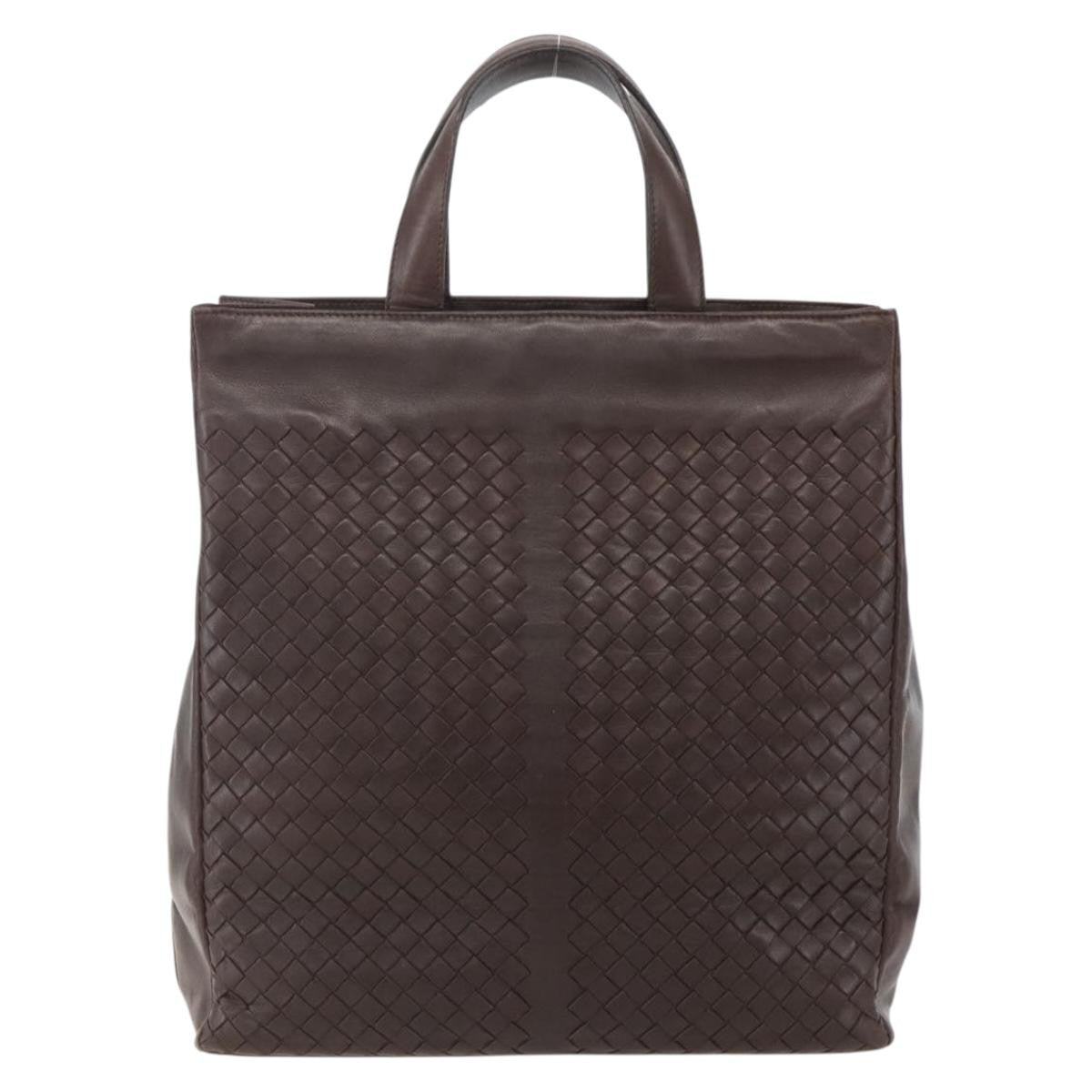 Bottega Veneta Intrecciato Handbag Leather, BROWN, LEATHER, Handbag