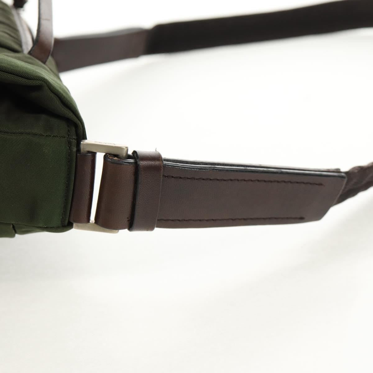 Prada Vintage Shoulder Bag Tessuto, KHAKI, NYLON, Shoulder bag