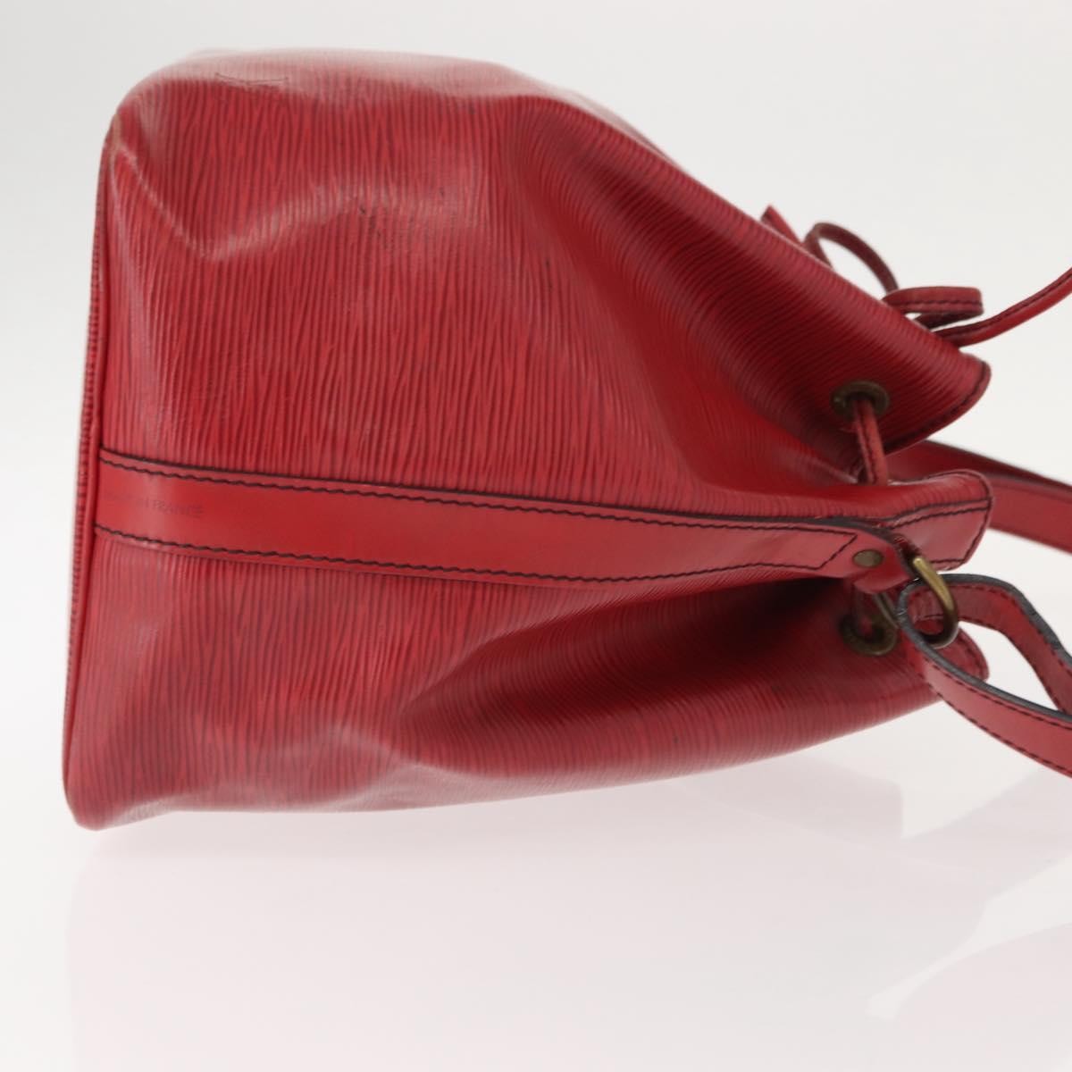 Louis Vuitton Petit Noe Handbag Epi Leather, RED, LEATHER, Shoulder bag