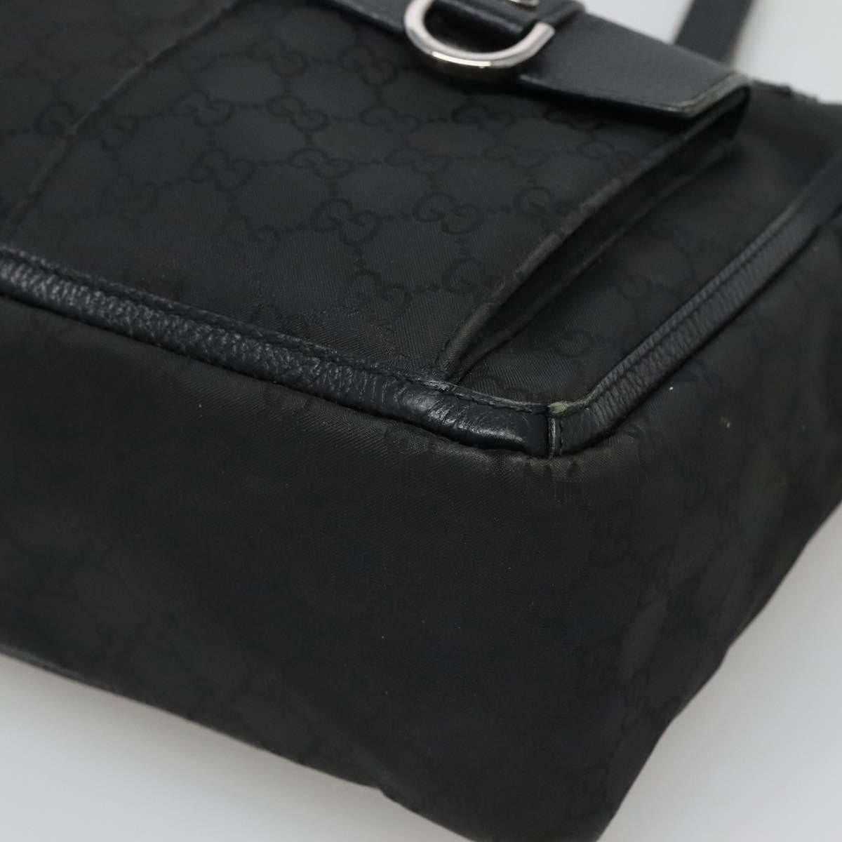 Gucci Abbey Pocket Tote GG Canvas, Black, Canvas, Tote Bag
