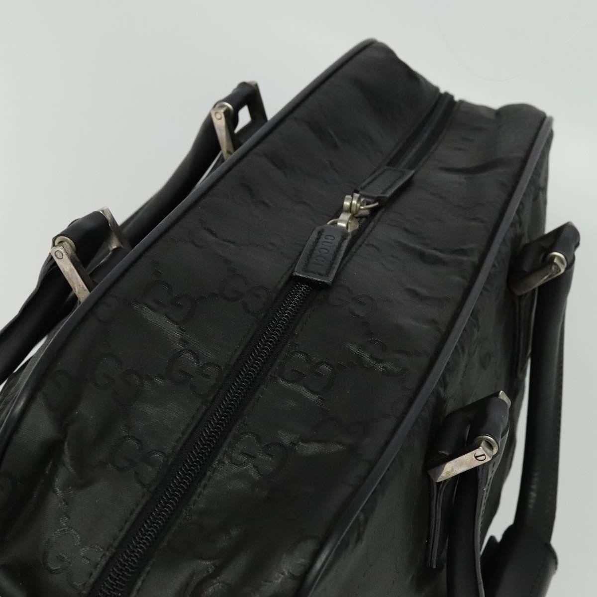 Gucci Vintage Boston Bag GG Canvas, BLACK, CANVAS, Travel bag