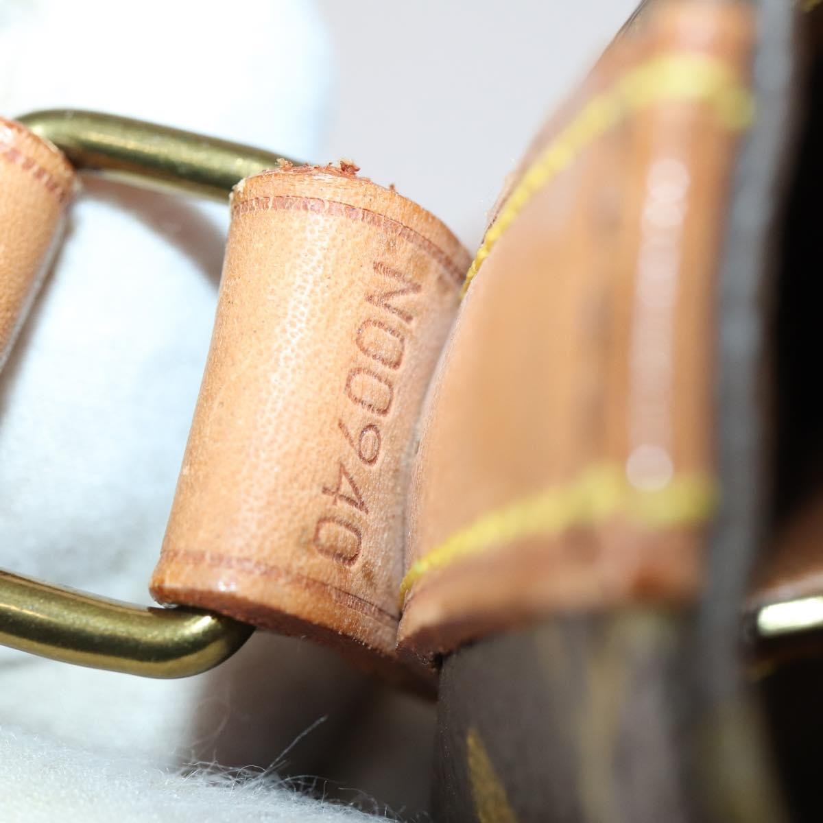 Louis Vuitton Shopping Sac Handbag Monogram Canvas, BROWN, CANVAS, Handbag