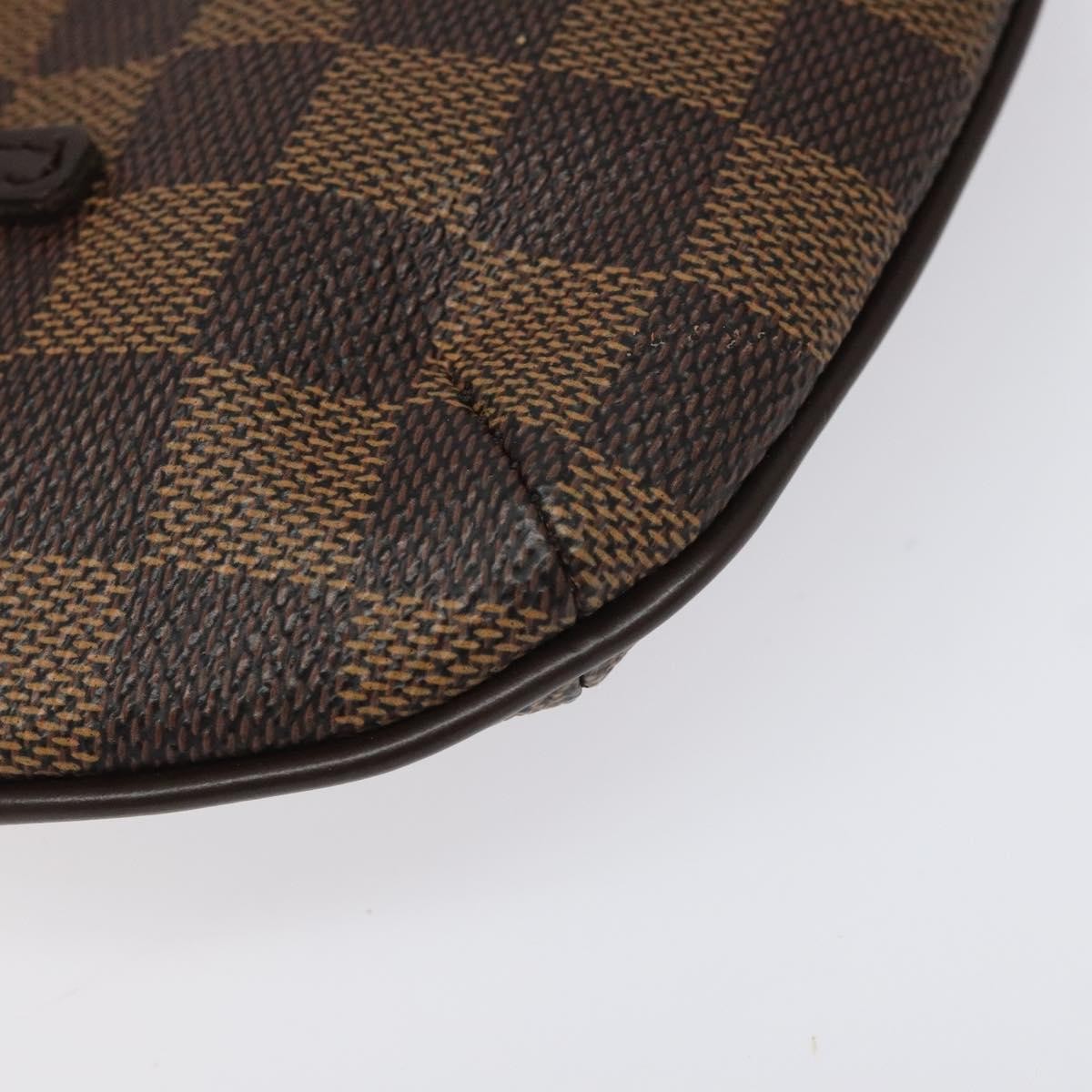 Louis Vuitton Manosque Pochette Damier, BROWN, CANVAS, Clutche & pouche