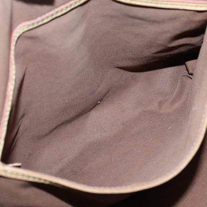 Louis Vuitton Palermo Handbag Monogram Canvas, BROWN, CANVAS, Tote bag